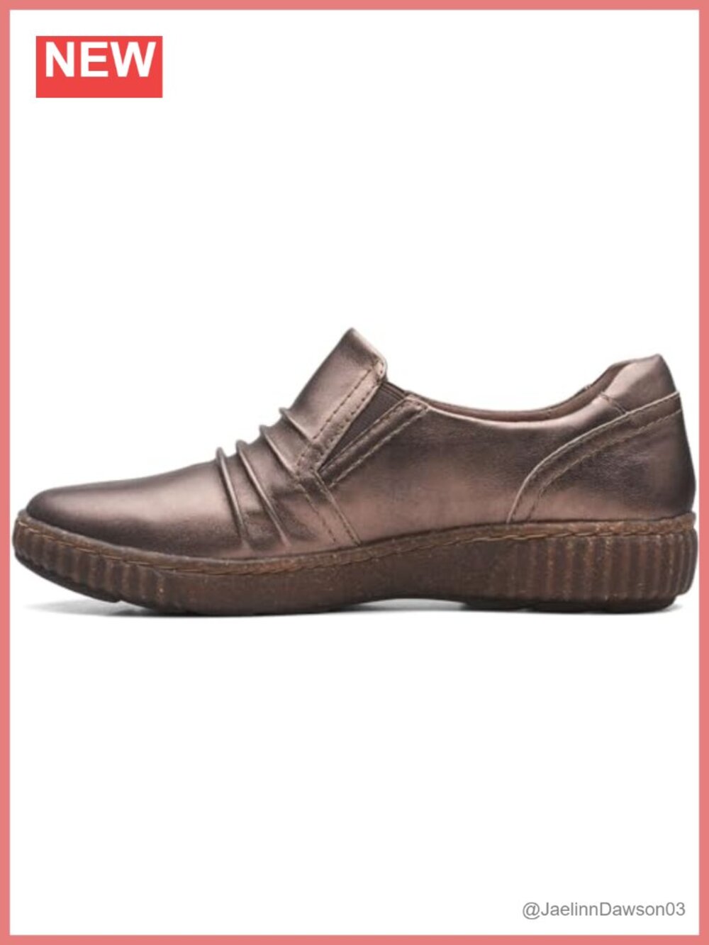 Clarks Magnolia Faye Leather Loafers Slip-Ons Comfort Cushioned